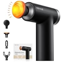 Heating Function:Equipped with a heating massage head that can be heated to 122°F (50°C),providing a more comfortable massage and relaxing muscles after workout.Note: Before using the heating massage head,please ensure that the massage head is succes...