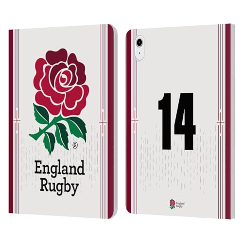 Étui portefeuille England Rugby pour iPad Air 11 en cuir avec support vidéo intégré