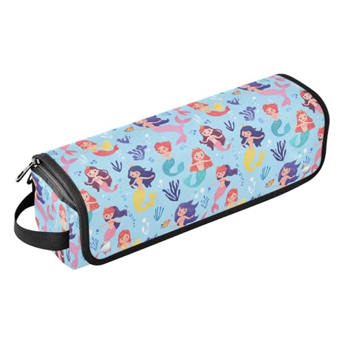 Bolsa de viaje resistente al calor Mermaid Marble Hair Tools para planchas, rizadores y accesorios de cuidado capilar, organizador portátil miniatura 1