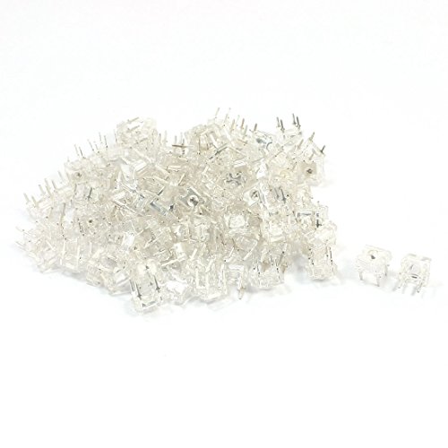 Aexit 100 Pcs DC1.8-2.0V 3mm Dia Round Top 5mm Pitch 4 Pins Red Light Lamp Piranha LED Emitting Diodes (55ff44055f71982dc0c393e8d6b73306)