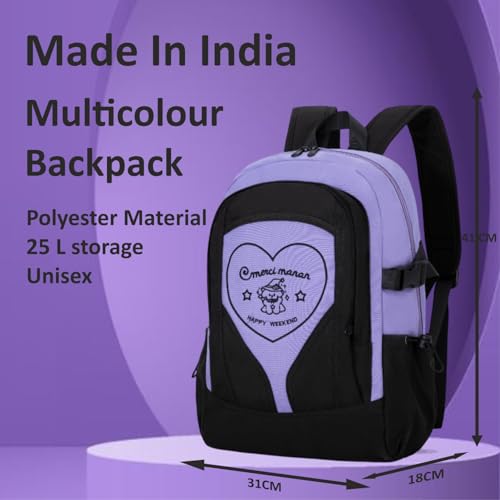 Image of Tinytot 30 Litre Japanese Korean Style School Bag Water-Resistant Laptop & Travel Backpack - Unisex Large 18 Inches Multipurpose Student Backpack for Boys & Girls, Men & Women