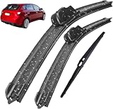 DuanRQ Front Scheibenwischer für Kia Cerato TD 2008-2011, Set Frontscheibenwischer Wischerblätter Vorne Alle Jahreszeiten Ersatzwischblätter