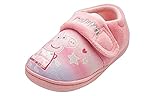 Producto oficial de Peppa Pig Peppa Pig Zapatillas de estrella para niñas en color rosa y blanco, Pink, 28 EU