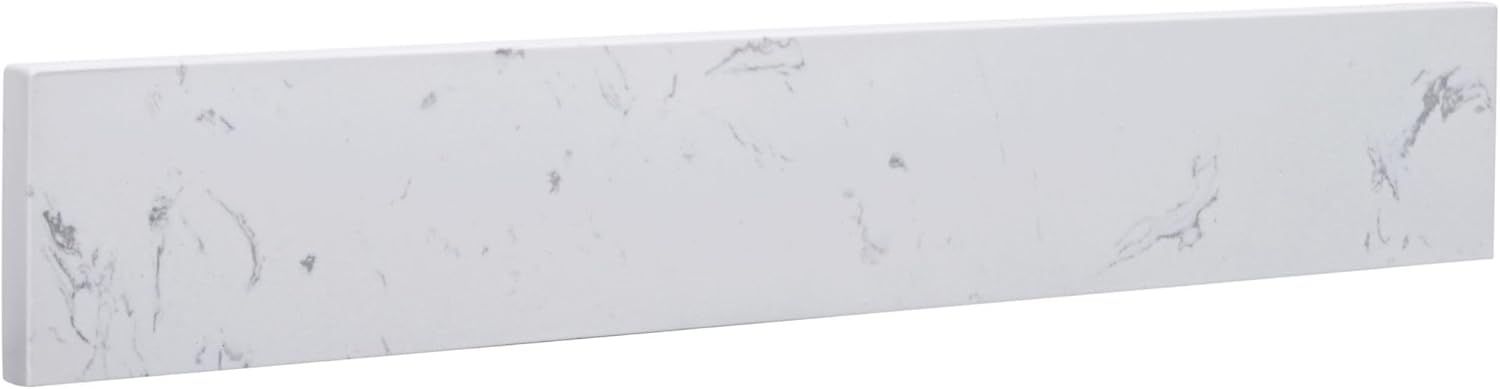 EUT22-SS 22" L x 3-7/8" H Engineered Stone Sidesplash - Cala White
