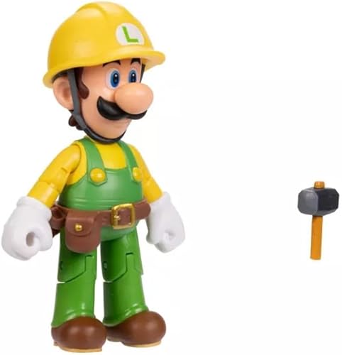 Miniatura 2 de SUPER MARIO Builder Luigi - Figura de acción de 4 pulgadas