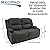 RecPro Charles 58" Powered Double RV Wall Hugger Recliner Sofa | RV Loveseat | RV Furniture | Cloth by RecPro