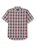 GANT D2. REG Washed Poplin Check SS BD Camisa, Ruby Red, XXL para Hombre