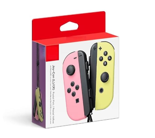 Image of KingBoo Joy-Con Controller Compatible for Nintendo Switch (Pastel Pink /Pastel Yellow)