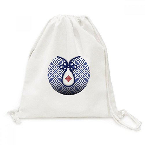 Toile de fleur sac à dos léger cordon pour éviter les sacs lourds