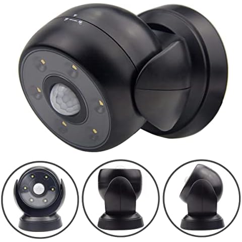 BIGLIGHT Battery Motion Sensor Spotlight Wireless Floodlight Outdoor Front Door Security Spotlight Waterproof Compact Spotlight Rotatable Wall Down Light for Driveway Hallway, 200 Lumens Cover