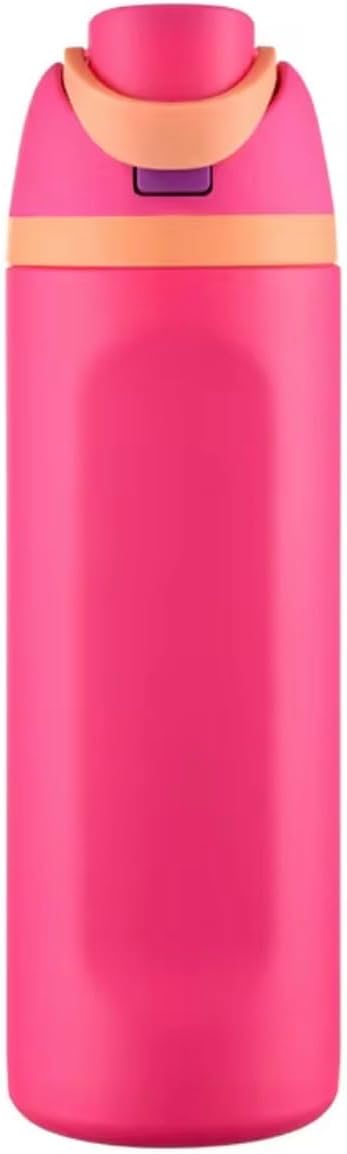 Insulated Stainless Steel water Bottle with Straw, BPA-Free, Leak Proof, Reusable, for Sports, Modern Style Matte Black 28 oz