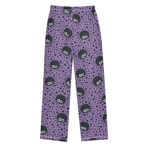 Spider Spot Boys Pants Boys Athletic Pants Long Pant for Boywith Pockets Wide-Leg Size 6-14Y