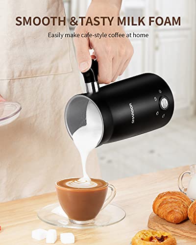 image for SHARDOR Electric Milk Frother and Steamer, 4 in 1 Large Capacity 10.2 