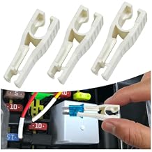 3PCS Car Fuse Puller Tool, Universal Plastic Automotive Boat Mini Standard Blade Fuses Extractor Tool, Auto Fuse Insertion Clip Removal Tool for Vehicle Maintenance White