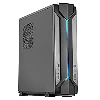 SilverStone Technology Slim Computer Case for Mini-ITX Motherboards with Integrated RGB Lighting RVZ03B