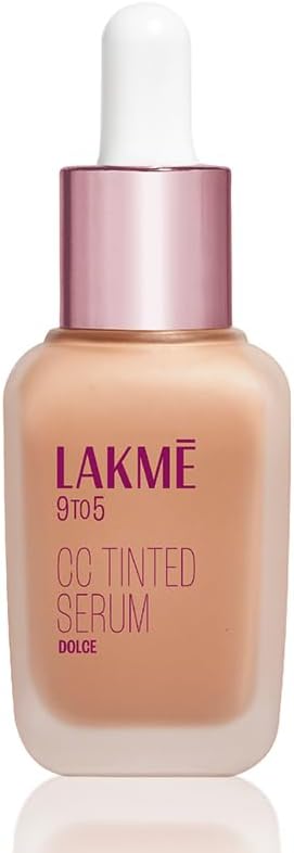 Lakme CC Tinted Serum with 2% Hyaluronic Acid||Tinted Moisturizer to Brighten Skin|| Conceal Dark Spots|| Dolce - 30ml