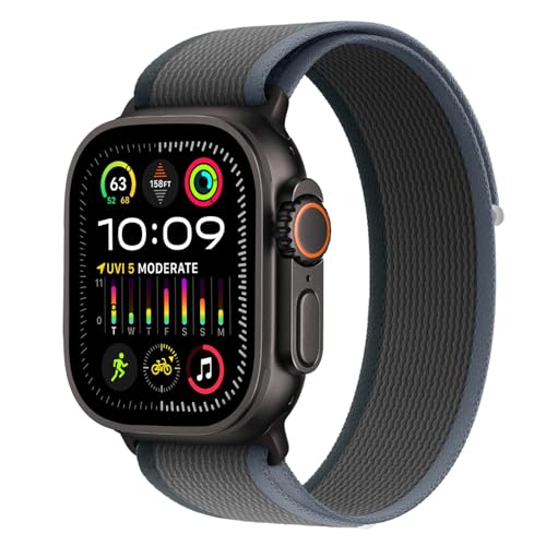 Trail Loop Nylon Band - Compatible with Apple Watch Ultra 2 Band/Ultra Bands 49mm 45mm 44mm Men Women Braided Elastic Weave Sport Strap for iWatch Ultra 2 iWatch Ultra Series 10 46mm SE/9/8/7/6/5