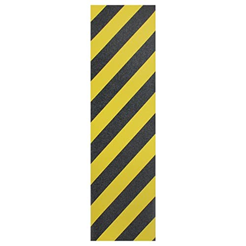 Image of Black Diamond Sheet of Skateboard Grip Tape 9 inch x 33 inch (Black /Yellow)