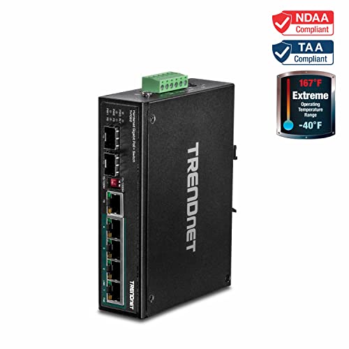 Trendnet TI-PG62 6-Port Hardened Industrial Gigabit Poe+ Din-Rail Switch thumb #2