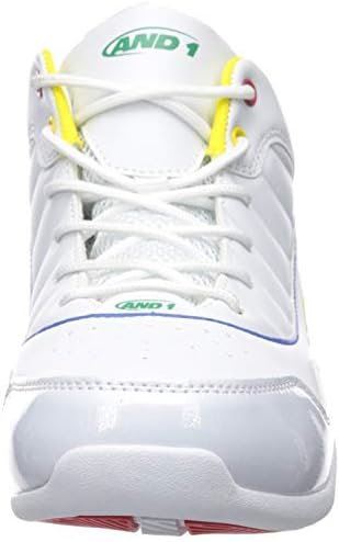 AND 1 Boys' Flare Sneaker, White/Multi, 3 Medium US Little Kid | Image 1