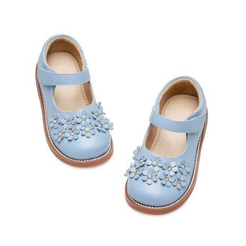 Image of Kiderence Toddler Girl Mary Jane School Uniform Dress Shoes Oxford Flats