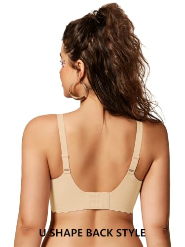 COCOMARTS Jelly Bras for Women No Underwire Push Up Bra Semolina,S - image 4
