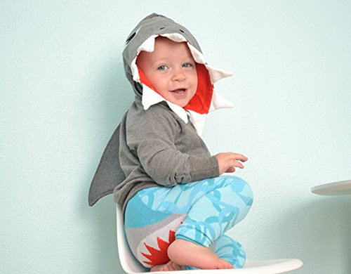 Doodle Pants Boys' Shark With Fin Hoodie 3T Gray #TOP2