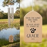 Pet Memorial Wind Chime, Personalized Wind Chimes, Dog Memorial Gift, Pet Memorial Wind Chime, Bereavement Gift, Dog Memorial, Dog Pet Loss (25')
