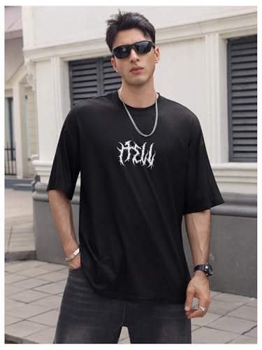 SOLY HUX Men's Gothic Crewneck T-Shirt Vintage Graphic Tees Short Sleeve Tops Streetwear3