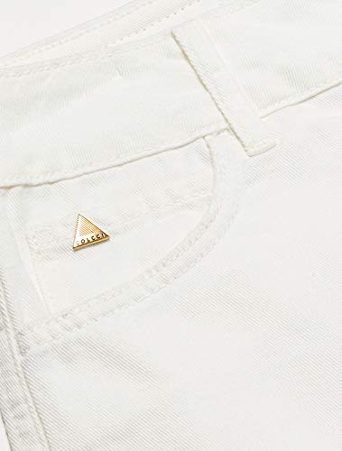 Shorts de sarja Destroyed na barra, Colcci, Feminino, Branco (Off Shell), 42