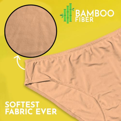 Image of HEELIUM Bamboo Underwear for Women | Ultra-Soft, Breathable & Odour-Free | 3X Softer Than Cotton | Moisture-Wicking | Ideal for Sensitive Skin & All-Day Comfort
