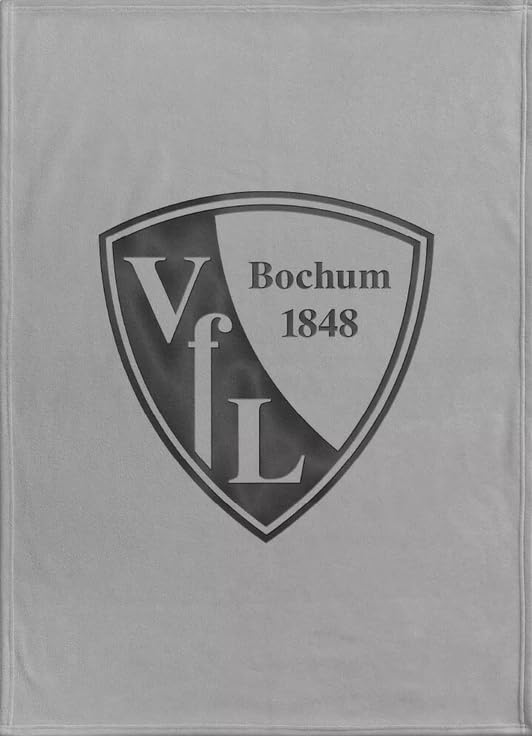 VFL Bochum Flanellfleecedecke grau