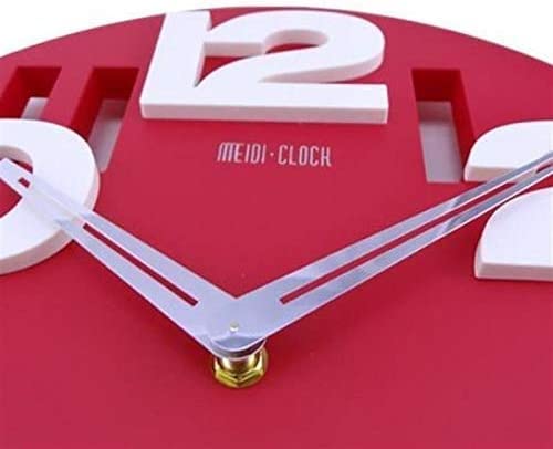 Horloge 3D stéréo noire XJBTBA grand format pendule murale bureau - 5