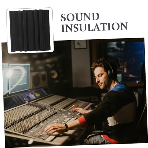 Paneles Acústicos Alasum 6pcs para Aislamiento Sonoro en Estudios de Grabación KTV Salas de Batería Alta Densidad Fácil de Instalar miniatura 4