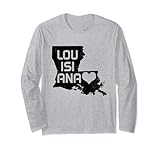Photo Gallery mappa della louisiana pride vintage state new orleans maglia a manica Photo Gallery mappa della louisiana pride vintage state new orleans maglia a manica