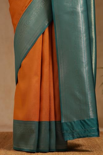 Image of Soch Womens Silk Blend Zari Woven Saree