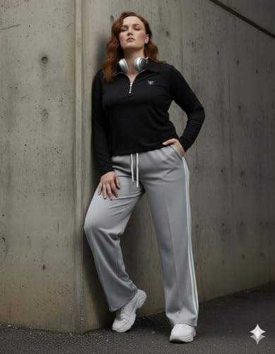 Image of DIAZ Women's Top & Jogger Set | Stylish Co-Ord Set for Women |Top & High Waist Jogger Pants Set for Ladies | Stretchable Cotton Gym Wear, Activewear & Loungewear Tracksuit|women top jogger set