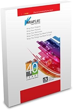 USI WrapSure Thermal Laminating Pouches, Menu Size, 10 Mil, 12 x 18 Inches, Clear, 150-Pack