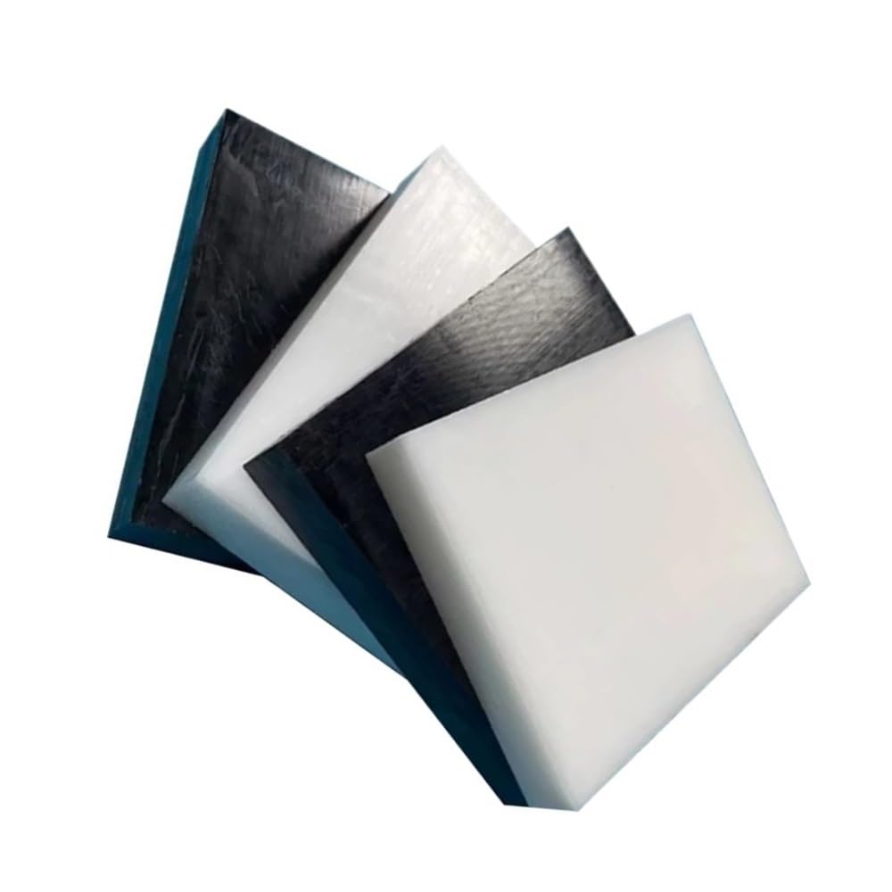 Flache POM-Platten im 4er-Pack, schwarz und weiß, mehrere Größen for CNC-Modelle(WHITE,100x100x8mm)