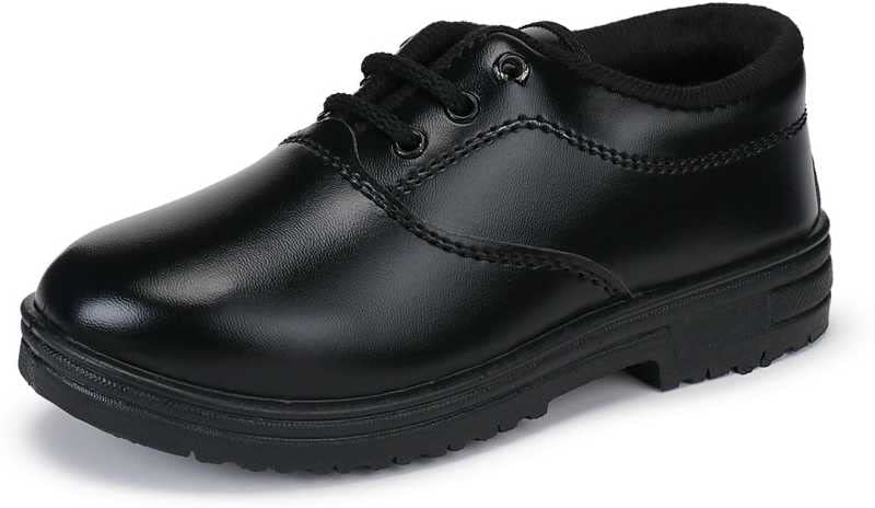 Image of Pradee Perfect Black & White Kids School Shoes