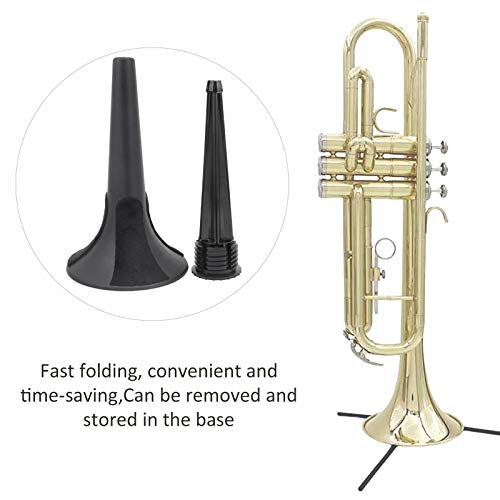 Pissente PISSENTE0GI4R1EBDZ Trumpet Stand, Portable Trumpet Holder Clarinet Stand Holder Foldable Support Foldable Metal 5 Leg Stand Wind Instrument Accessory For Brass Instruments thumb #1