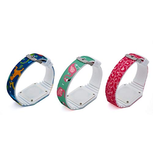 Reloj de niña Relojes de Dibujos Animados Lindo LED Reloj Digital Estudiante Dinosaurio para niñas Niños Relojes para niñas (Color : Flamingo Green)