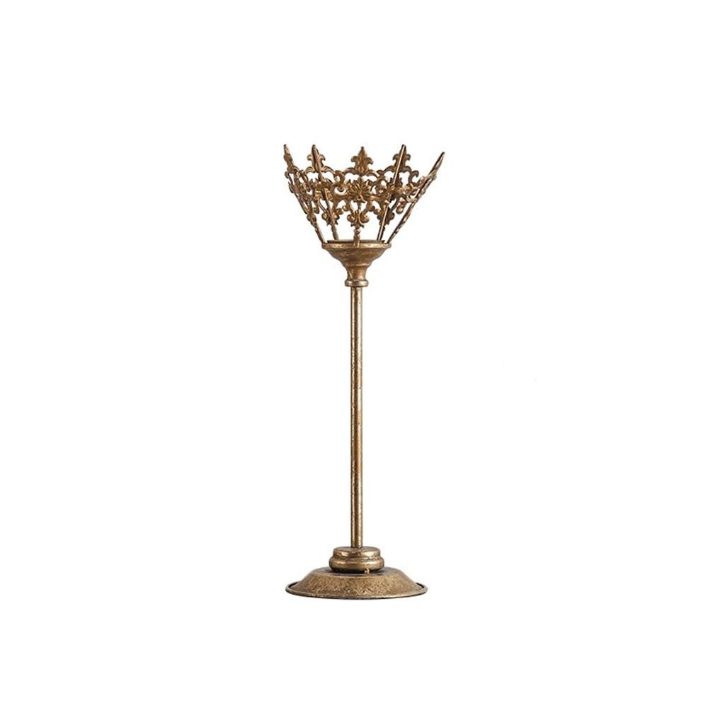 Candle Holder Home Retro Old Candlestick Ornaments Romantic Candlelight Dinner Decorations Decorate Candlestick(B)