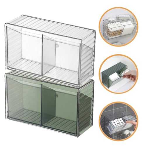 Boîtes de rangement murales Operitacx lot de 2 en PET transparent - 7