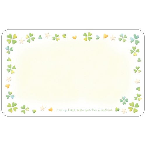 タカ印 メッセージ カード 16-883 ファンタジー カラフルクローバー 100枚
