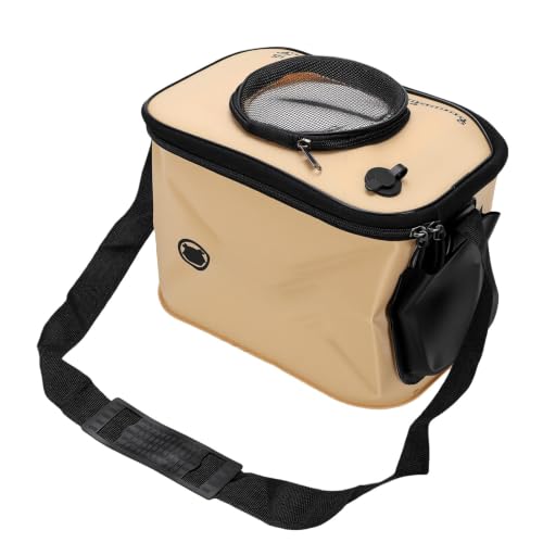 Cubo de pesca plegable para acampar al aire libre con tapa de malla 5
