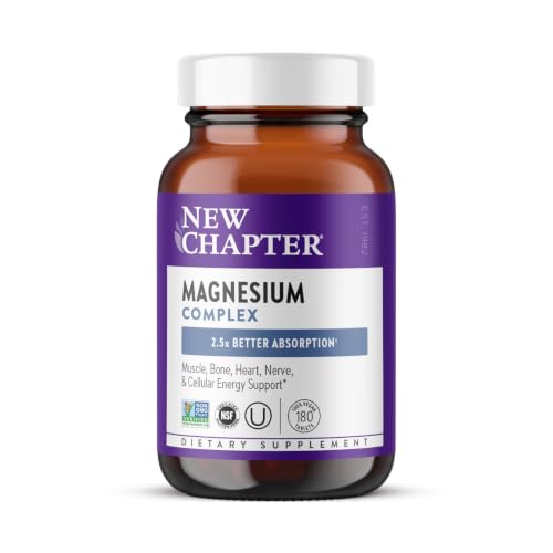 New Chapter Magnesium Bisglycinate Complex 325mg Supplement, 180 Tablets - image 1