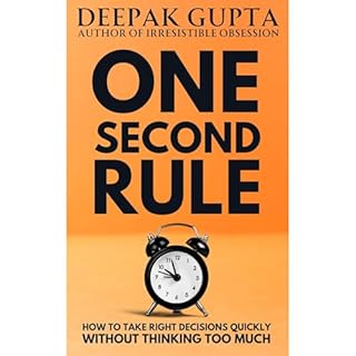 One Second Rule Audiolibro Por Deepak Gupta arte de portada
