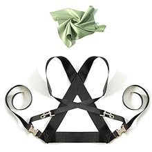 COMFORTABLE SUPPORT: Our bass drum sling provides ergonomic support, ensuring comfort during parade DURABLE CONSTRUCTION: Made with high-quality materials, the straps and harness are built to last ADJUSTABLE DESIGN: Straps and belt harness, our sling...