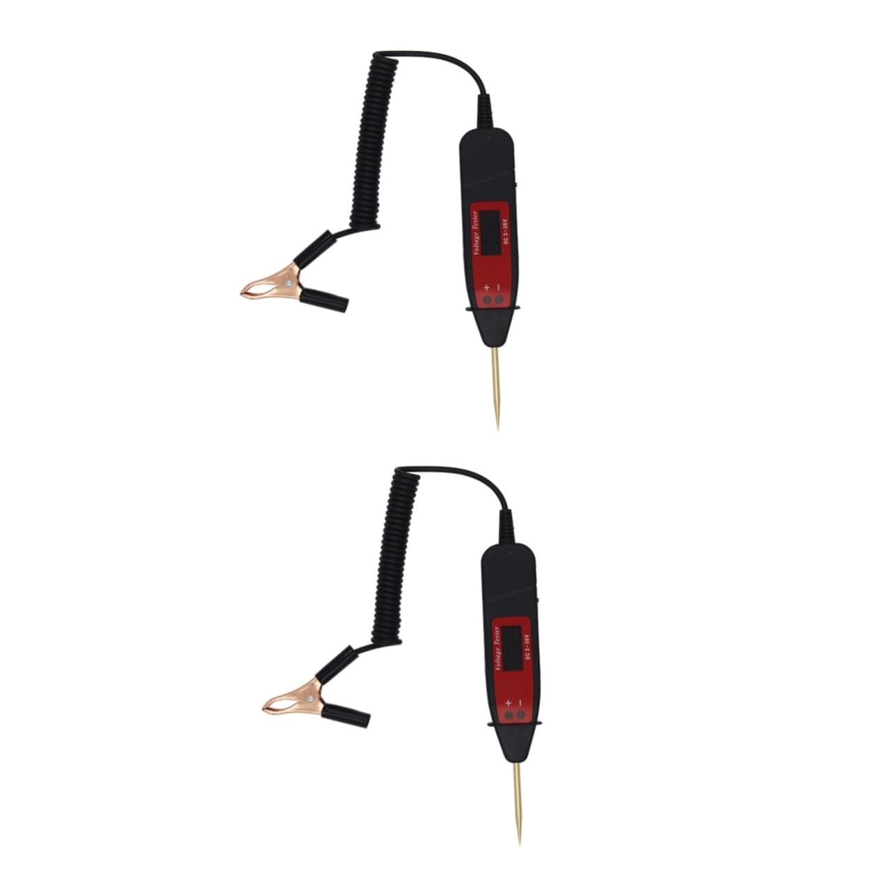 Gatuida 2piezas Comprobador De Circuitos Digital Pantalla Lcd Probador De Tensión Para Automóviles y Sistemas Eléctricos Lápiz Detector De Voltaje Herramienta De y Ligera